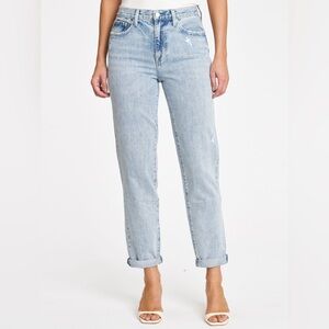 Pistola Women's 27 Presley High Rise Relaxed Roller Gifted Distressed Jeans